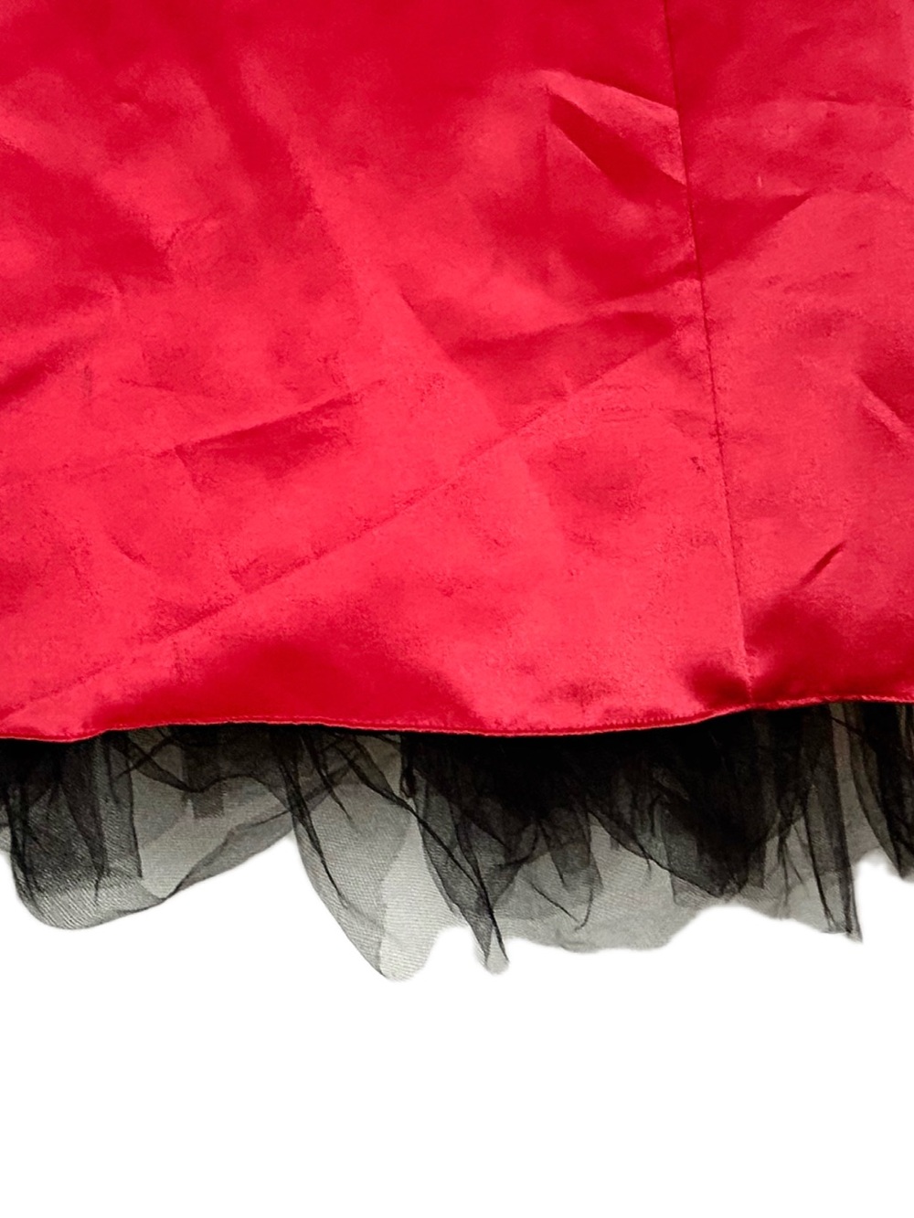 🌺 Fiesta Strapless Red A-Line Satin Cocktail Dress - Picture 11 of 15